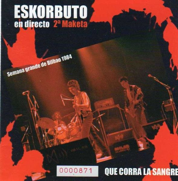 Portada de Que Corra la Sangre - 2ª Maketa 1984.