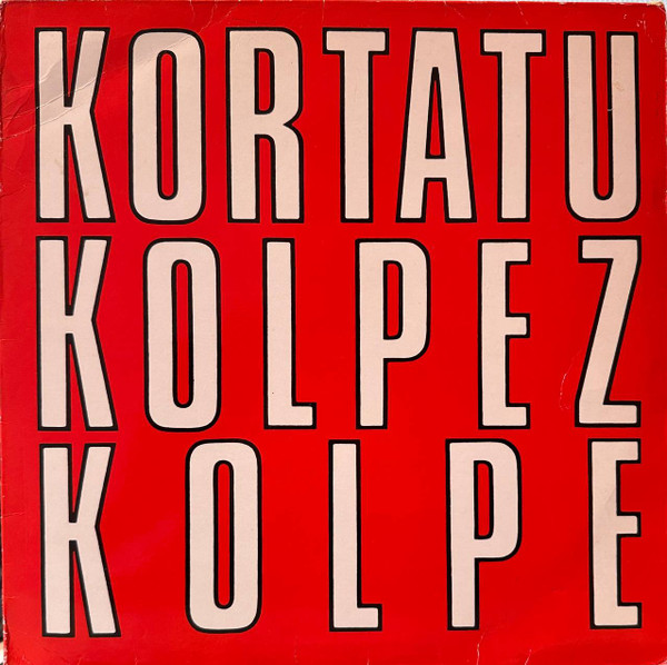 Portada de Kolpez Kolpe